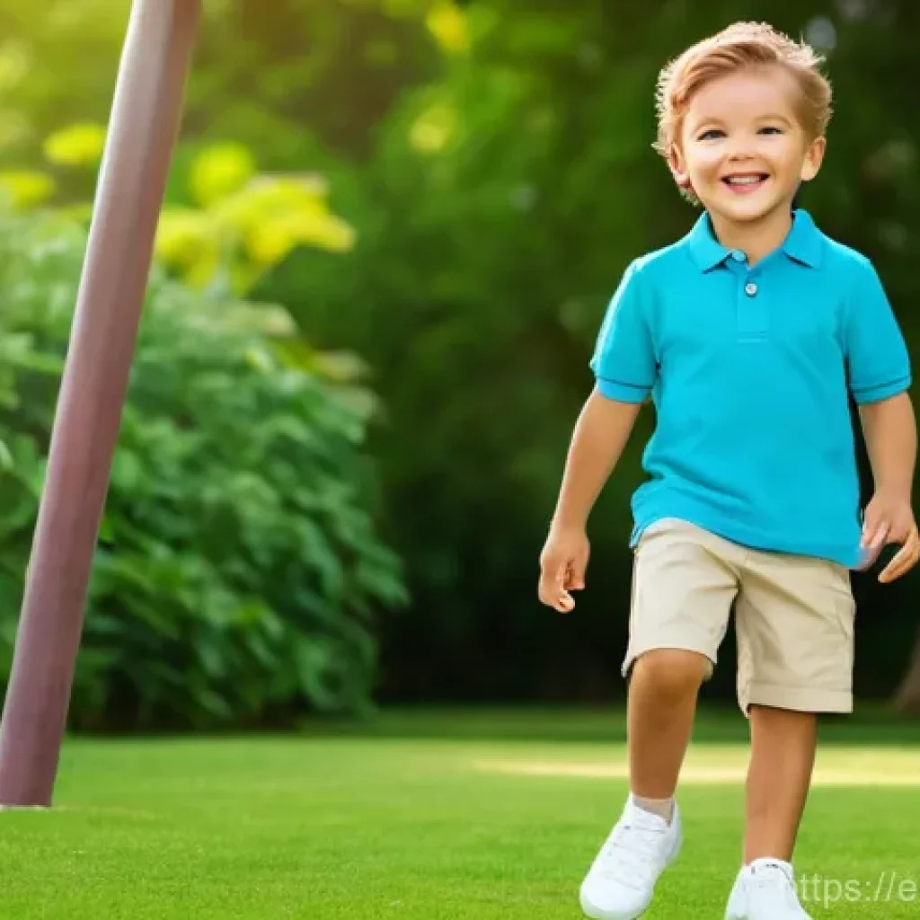 폴로키즈 여름 세트 아이템 - **Prompt: Joyful Summer Playground Adventure**
Generate an image of a happy, active child, appro...