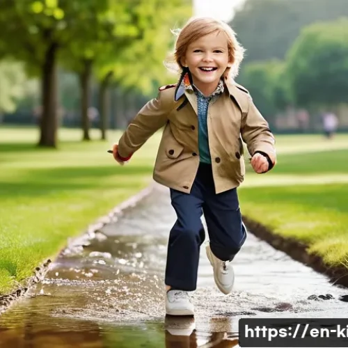 Home 18 버버리키즈 럭셔리 아동복 리뷰 - **Prompt 1: Playful Adventure in Durable Burberry**
A vibrant, sun-drenched image of a joyful 6-...